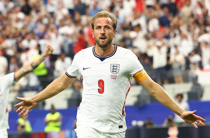 Harry Kane mừng bàn trong trận Anh thắng Croatia World Cup 2026