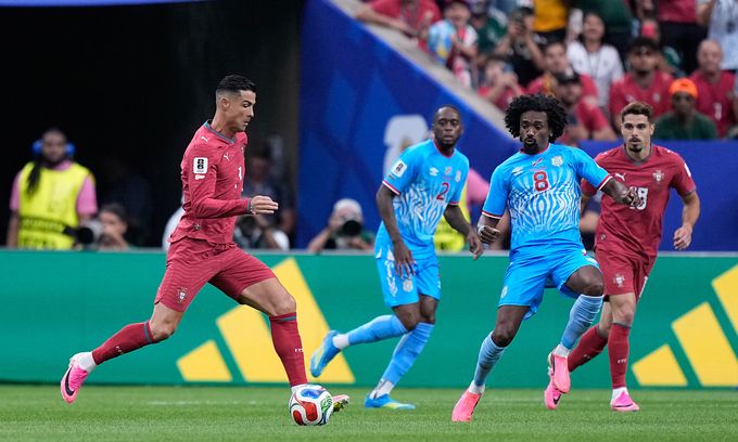 Ronaldo trong trận đấu World Cup 2026