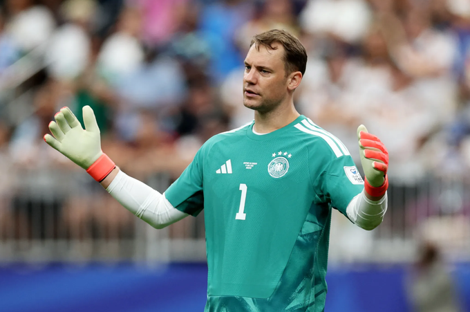 Neuer phản ứng trong trận Đức thắng Curacao 7-1 ở World Cup 2026