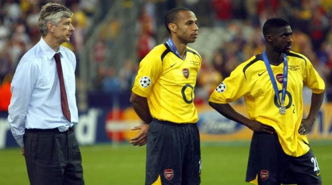 Arsene Wenger Thierry Henry Kolo Toure thất vọng chung kết Champions League 2006