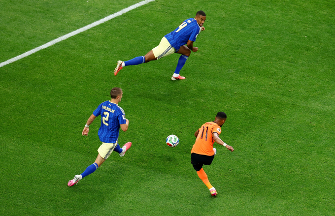 Cody Gakpo dứt điểm nâng tỷ số lên 4-0 trước Thụy Điển tại World Cup 2026