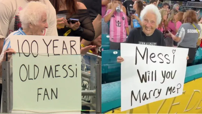 Cụ bà 100 tuổi cổ vũ Messi tại World Cup 2026