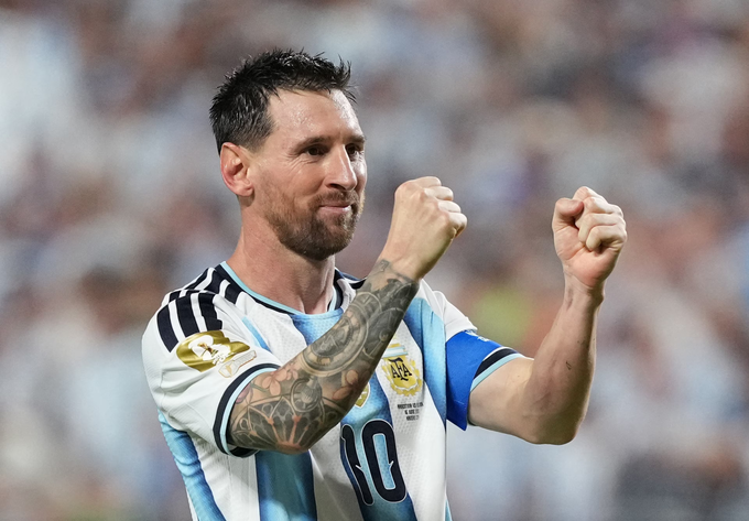 Messi thiên tài ăn mừng trong màu áo Argentina tại World Cup 2026