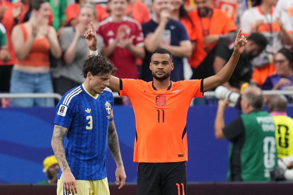 Cody Gakpo ăn mừng bàn thắng cho Hà Lan tại World Cup 2026