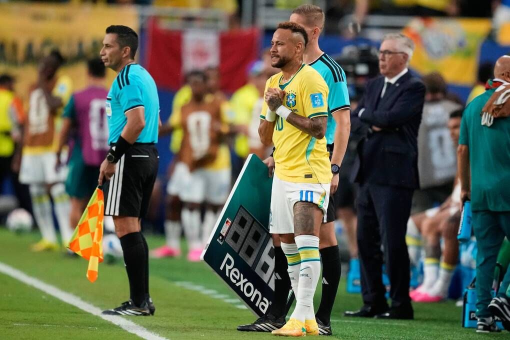 Neymar vào sân trong trận Brazil gặp Scotland World Cup 2026
