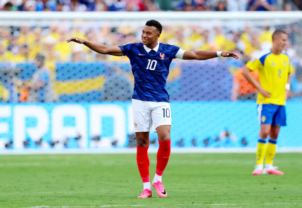 Mbappe mừng bàn tại World Cup 2026