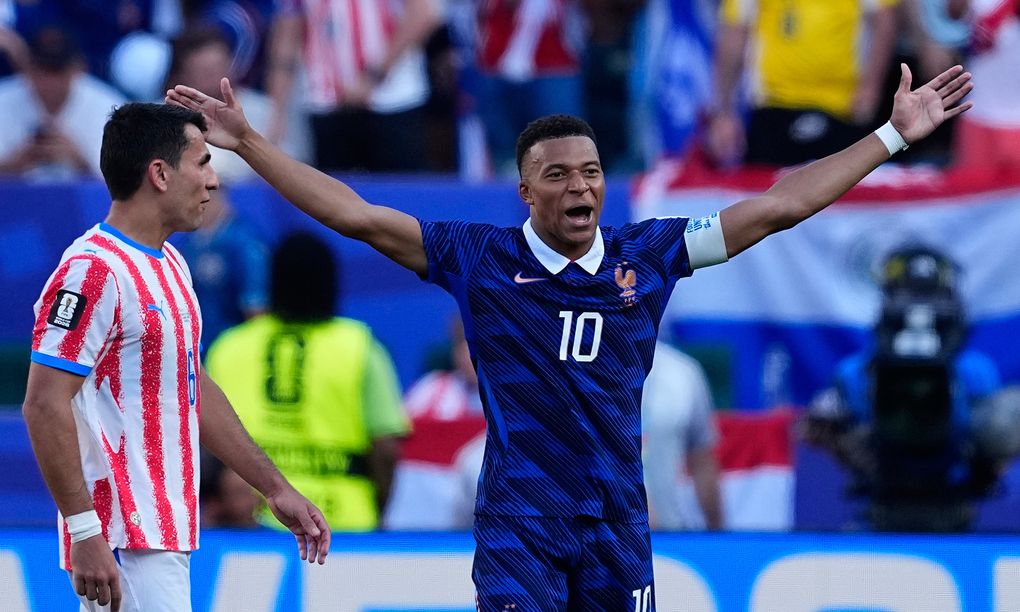 Mbappe ăn mừng bàn thắng duy nhất vào lưới Paraguay tại World Cup 2026