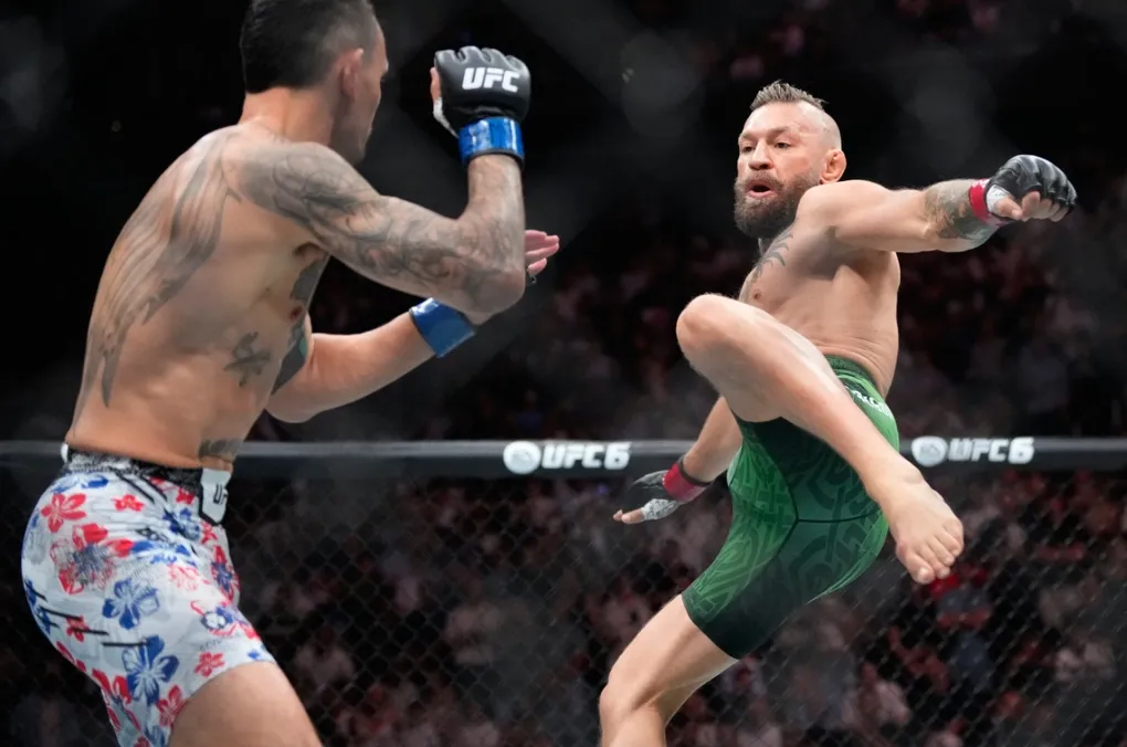 Conor McGregor chấn thương trong trận đấu với Max Holloway tại UFC 329