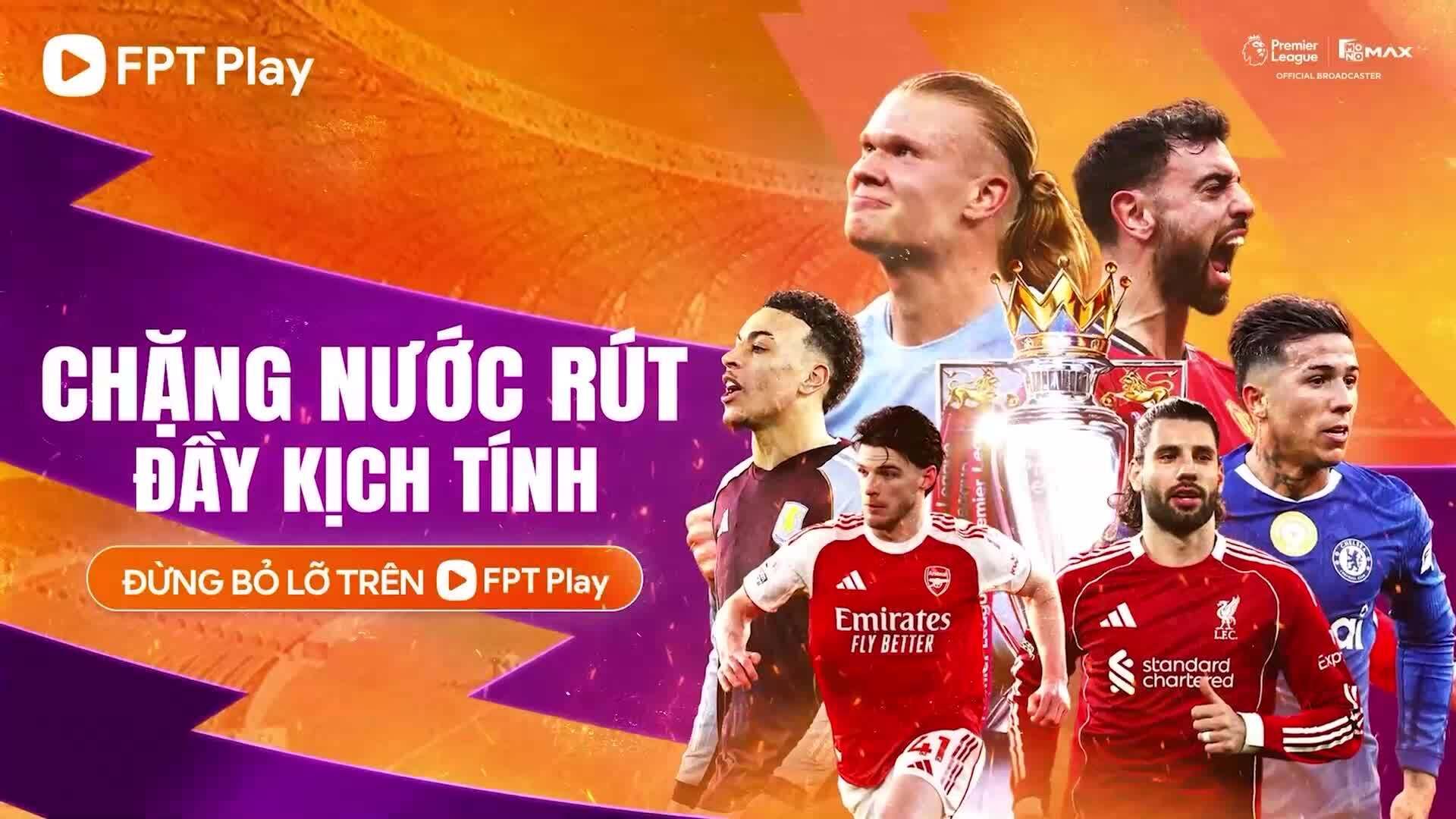 video bóng đá Arsenal Burnley trực tiếp FPT Play